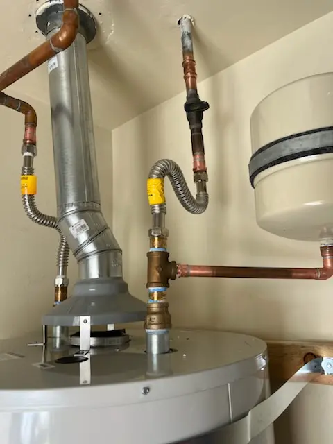 Water heater installation and plumbing repair in Lockport